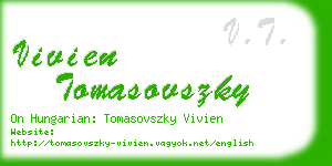 vivien tomasovszky business card